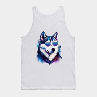 siberian husky sunglasses Tank Top